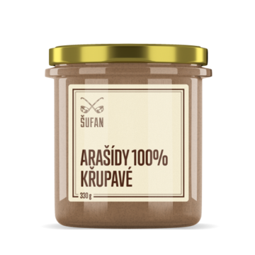 Arašídové máslo křupavé Šufan 330 g 